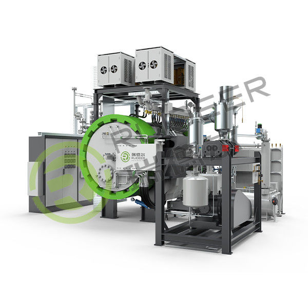 10 এমপিএ গ্যাস চাপ সিন্টারিং চুলা 1000 কেজি লোড ক্ষমতা এবং ± 5 °C তাপমাত্রা অভিন্নতা ভর উত্পাদন জন্য