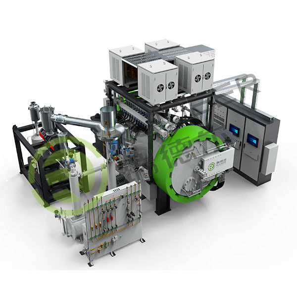 10 এমপিএ গ্যাস চাপ সিন্টারিং চুলা 1000 কেজি লোড ক্ষমতা এবং ± 5 °C তাপমাত্রা অভিন্নতা ভর উত্পাদন জন্য