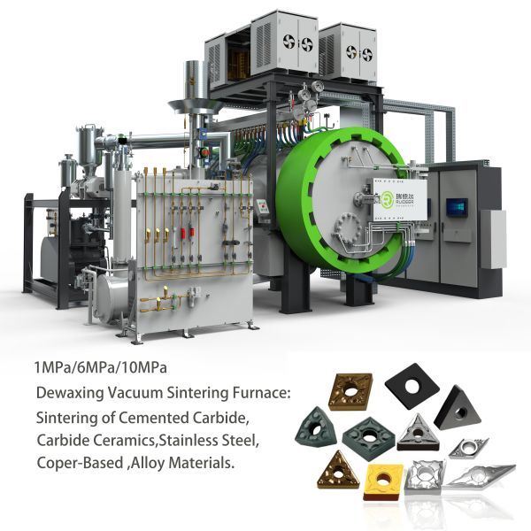 সীমা অতিক্রম করুনঃ Ruideer 10MPa (100bar) উন্নত সিরামিকস এবং কার্বাইডের জন্য সিন্টার-হাইপ ফার্নেস