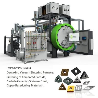 স্মার্ট গ্যাস প্রেসার সিন্টারিং ফার্নেস সহ সিমেন্ট / টংস্টেন কার্বাইড কাটার সরঞ্জামগুলির জন্য টান-কী প্রকল্প