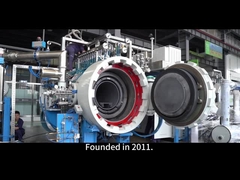 1200-1800C সিন্টার হিপ ফার্নেস সরবরাহকারী ডাবল ডোর সহ পর্যায়ক্রমিক গরম